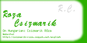 roza csizmarik business card
