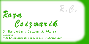 roza csizmarik business card